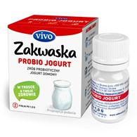 ŻYWE KULTURY BAKTERII DO JOGURTU PROBIO  ZAKWASKA  BEZGLUTENOWE 2 g (2 FIOLKI) - VIVO