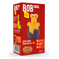 PRZEKĄSKA ROLL EAT & PLAY JABŁKO - GRUSZKA Z ZABAWKĄ BEZGLUTENOWA 20 g - BOB SNAIL