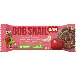BATON JABŁKO - WIŚNIA - ORZECHY NERKOWCA BEZ DODATKU CUKRÓW 35 g - BOB SNAIL