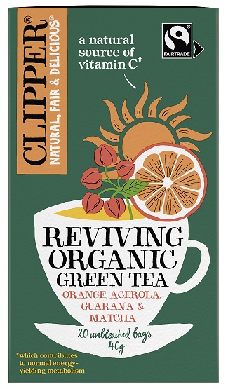 Herbata zielona z acerolą, guaraną i matchą ożywienie fair trade bio (20 x 2 g) 40 g