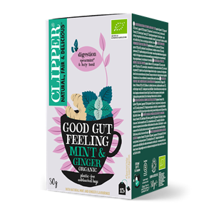 HERBATKA IMBIROWO - MIĘTOWA NA TRAWIENIE (GOOD GUT FEELING) BIO (15 x 2 g) 30 g - CLIPPER