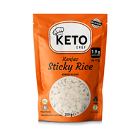 MAKARON KONJAC W KSZTAŁCIE RYŻU (STICKY RICE) DO SUSHI BEZGLUTENOWY 200 g - KETO CHEF