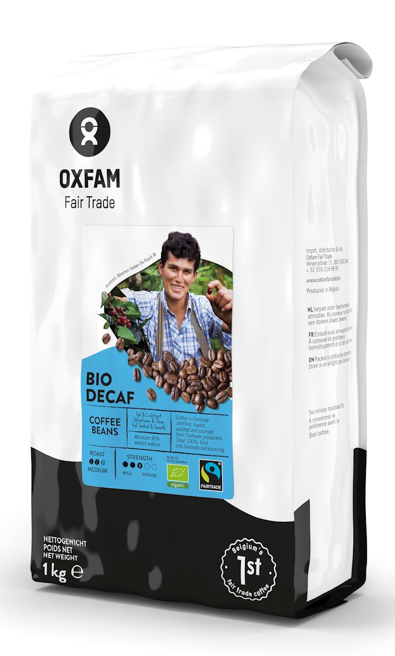 Kawa ziarnista bezkofeinowa arabica/robusta fair trade bio 1 kg