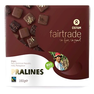 PRALINY CZEKOLADOWE FAIR TRADE BIO 160 g (EDYCJA LIMITOWANA) - OXFAM (PRODUKT SEZONOWY)