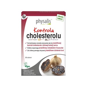 TABLETKI NA PRAWIDŁOWY POZIOM CHOLESTEROLU 30 szt. - PHYSALIS