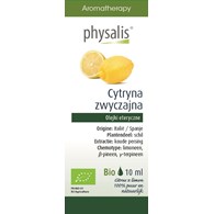 OLEJEK ETERYCZNY CYTRYNA ZWYCZAJNA BIO 10 ml - PHYSALIS