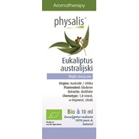 OLEJEK ETERYCZNY EUKALIPTUS AUSTRALIJSKI (EUCALYPTUS RADIATA) BIO 10 ml - PHYSALIS