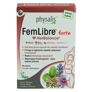 TABLETKI NA MENOPAUZĘ (FEMLIBRE FORTE) 30 szt. - PHYSALIS (HERBALANCE)