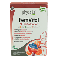TABLETKI NA WITALNOŚĆ DLA KOBIET (FEMVITAL) 60 szt. - PHYSALIS (HERBALANCE)