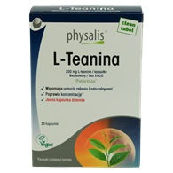 L-TEANINA 30 KAPSUŁEK - PHYSALIS