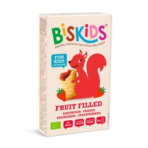 CIASTECZKA Z NADZIENIEM TRUSKAWKOWYM MARGARETKI BIO 100 g - BISKIDS