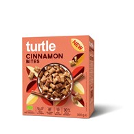 PODUSZKI ZBOŻOWE CYNAMONOWE 30 % MNIEJ CUKRU BEZGLUTENOWE BIO 300 g - TURTLE