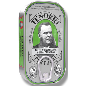TUŃCZYK PŁATY W OLIWIE Z OLIWEK EXTRA VIRGIN Z KAPARAMI 120 g (78 g) - TENORIO