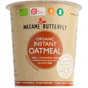 OWSIANKA BŁYSKAWICZNA JABŁKO - CYNAMON - CHIA BEZGLUTENOWA BIO 55 g - MADAME BUTTERFLY