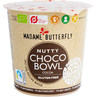OWSIANKA BŁYSKAWICZNA CZEKOLADA - ORZECHY LASKOWE BEZGLUTENOWA BIO 55 g - MADAME BUTTERFLY