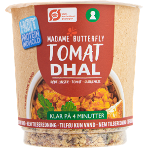 DANIE BŁYSKAWICZNE PROTEINOWE DAL POMIDOROWY BIO 60 g - MADAME BUTTERFLY