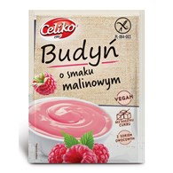 BUDYŃ O SMAKU MALINOWYM BEZGLUTENOWY 40 g - CELIKO