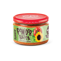 PASTA SŁONECZNIKOWA Z POMIDORAMI I BAZYLIĄ BEZGLUTENOWA 180 g - PRIMAVIKA