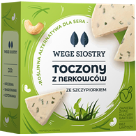 WEGAŃSKA ALTERNATYWA SERA Z ORZECHÓW NERKOWCA ZE SZCZYPIORKIEM BEZGLUTENOWA 140 g - WEGE SIOSTRY
