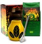 ZESTAW YERBA MATE BIO 400 g, MATERO (LOSOWY WZÓR), BOMBILLA - ORGANIC MATE GREEN