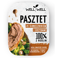 PASZTET WEGAŃSKI SŁONECZNIKOWY Z GRZYBAMI 115 g - WELL WELL