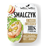 SMALCZYK WEGAŃSKI Z FASOLI Z JABŁKIEM 125 g - WELL WELL