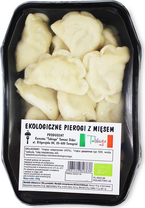 Pierogi z mięsem bio 400 g