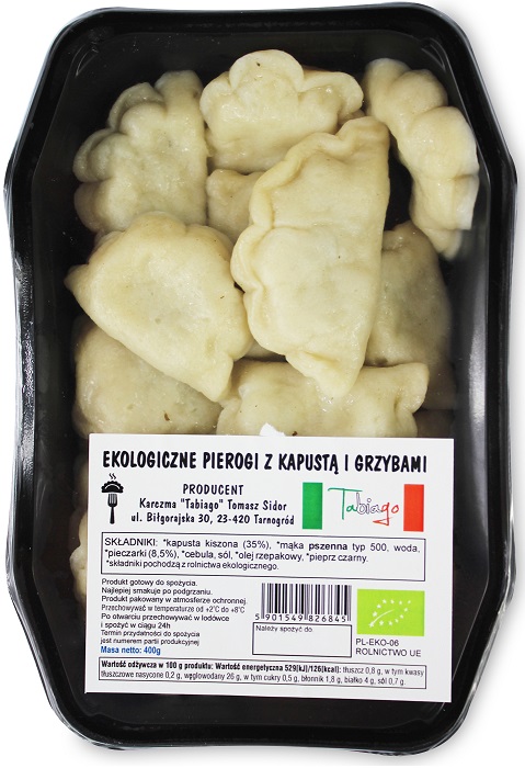 Pierogi z kapustą i grzybami bio 400 g