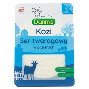 KOZI SER TWAROGOWY PLASTRY 100 g - DANMIS