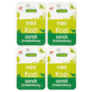 KOZI SEREK ŚMIETANKOWY MINI (4 x 32,5 g) 130 g - DANMIS