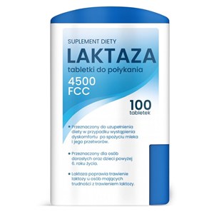 LAKTAZA 100 TABLETEK - DOMOS