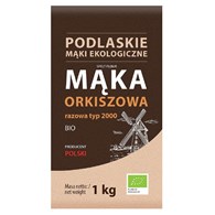 MĄKA ORKISZOWA RAZOWA TYP 2000 BIO 1 kg - BIO LIFE (MĄKI PODLASKIE)