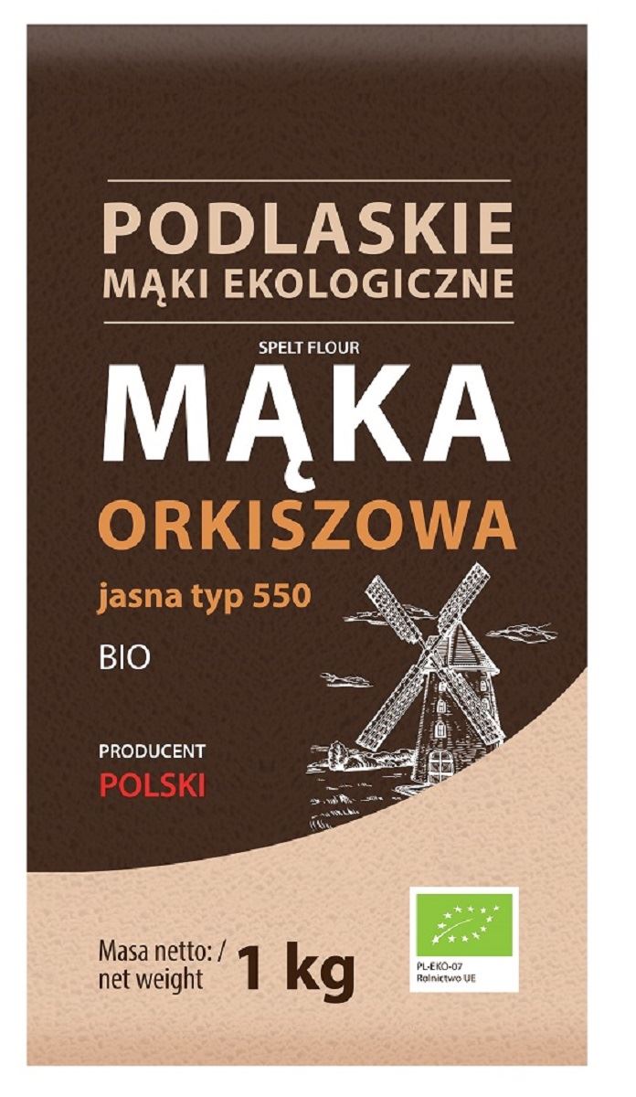 Mąka orkiszowa jasna typ 550 bio 1 kg