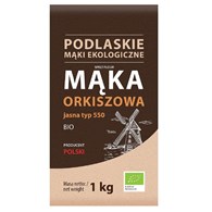 MĄKA ORKISZOWA JASNA TYP 550 BIO 1 kg - BIO LIFE (MĄKI PODLASKIE)