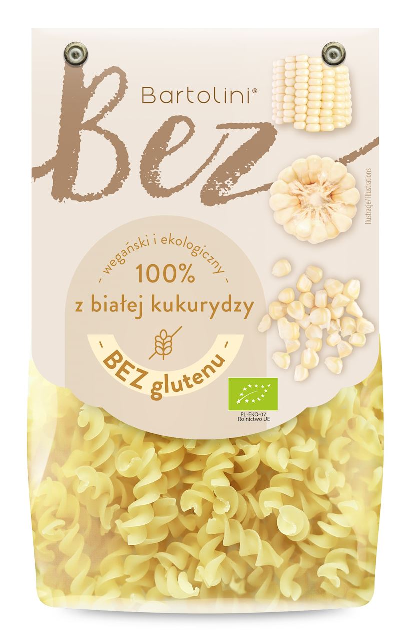 Makaron (z białej kukurydzy) świderki bezglutenowy bio 250 g