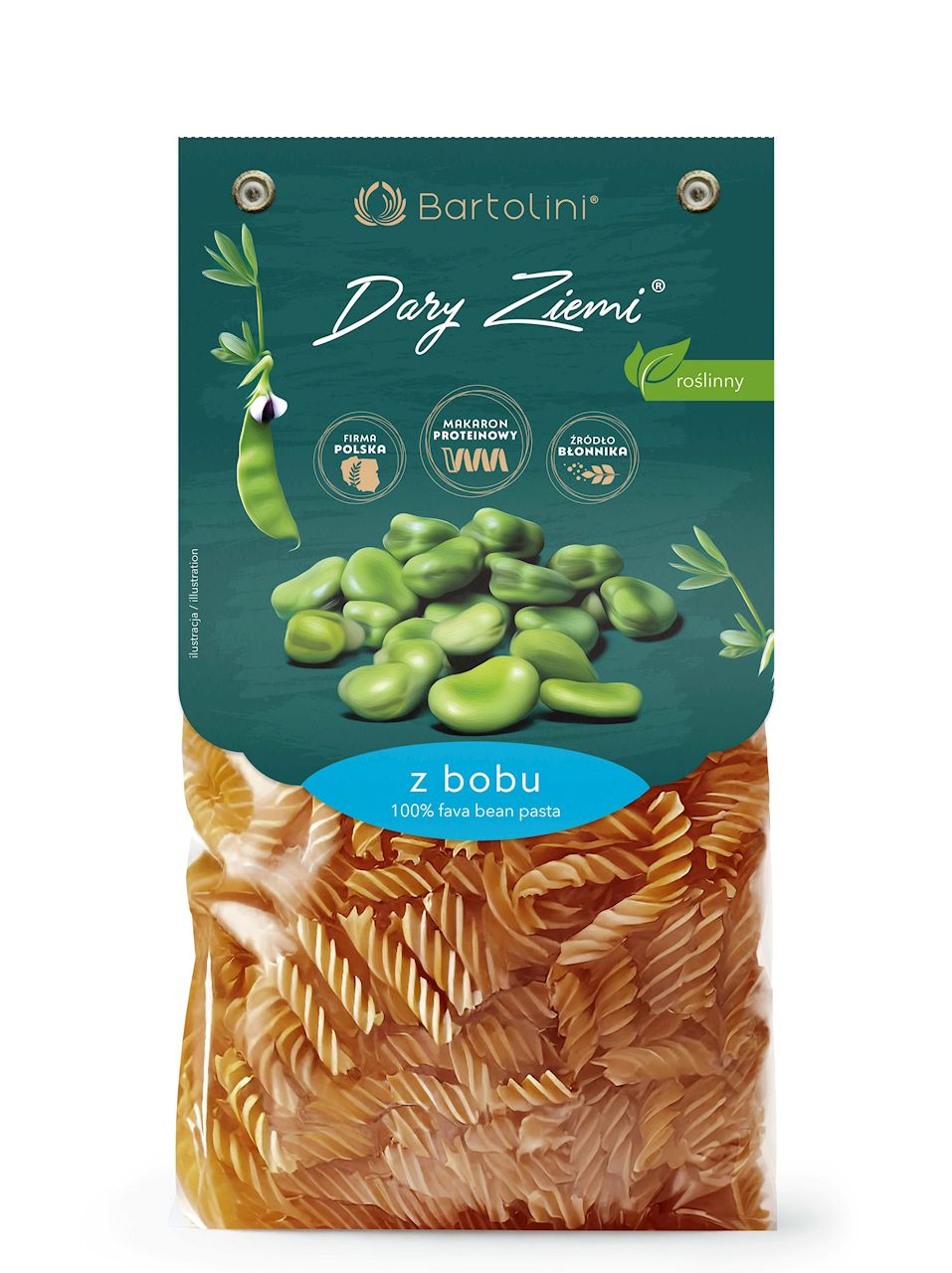 Makaron proteinowy (z bobu) świderki 250 g