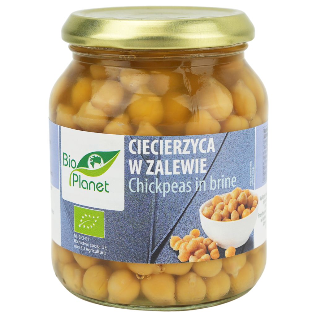 Ciecierzyca w zalewie bio 350 g (230 g) (słoik)