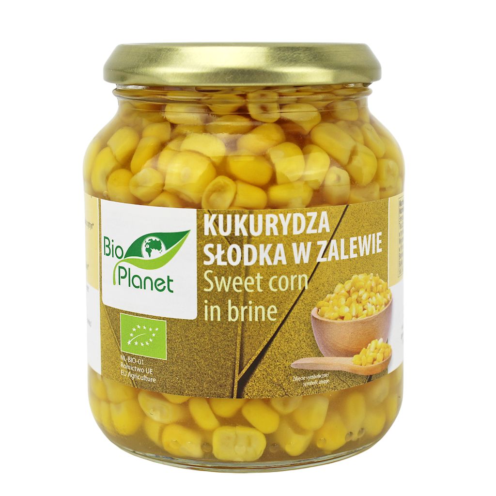 Kukurydza słodka w zalewie bio 340 g (230 g) (słoik)