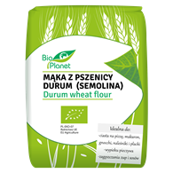 MĄKA Z PSZENICY DURUM (SEMOLINA) BIO 1 kg - BIO PLANET