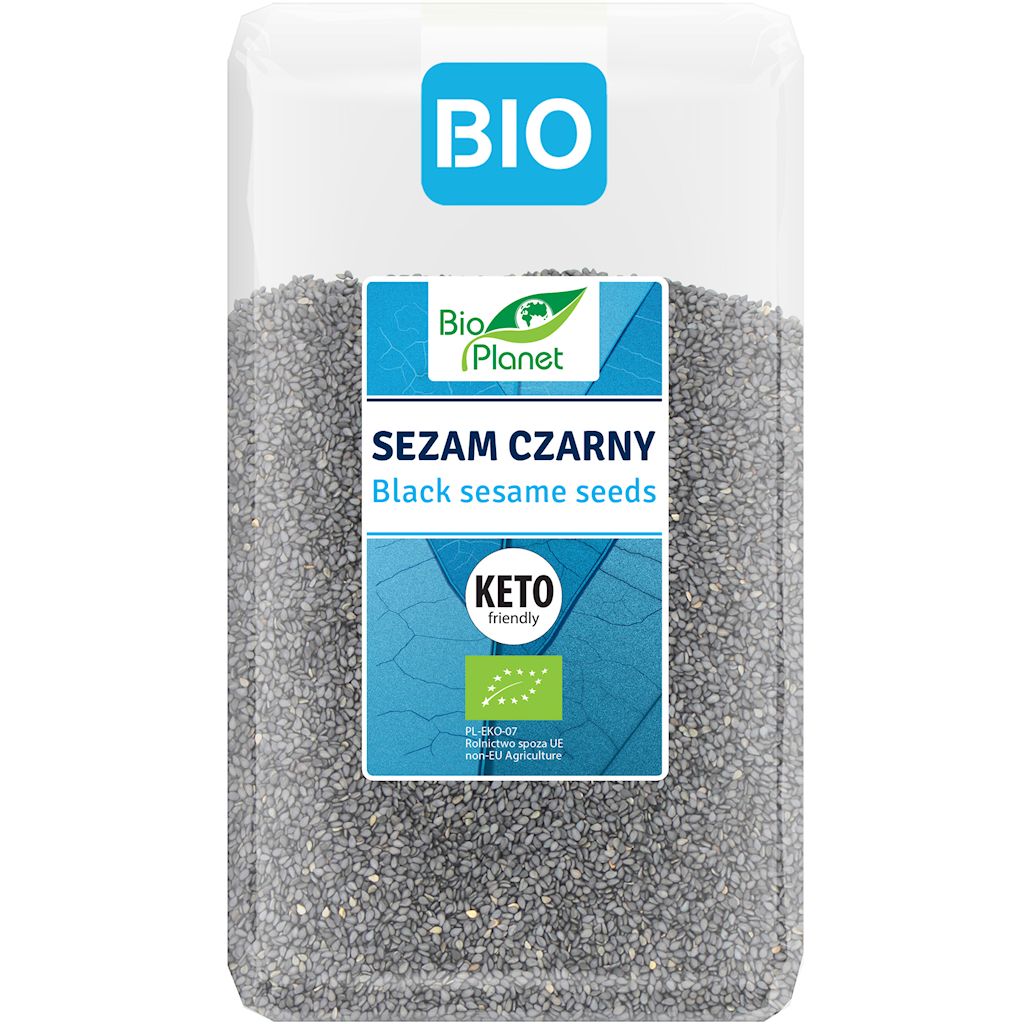 Sezam czarny niełuskany bio 1 kg