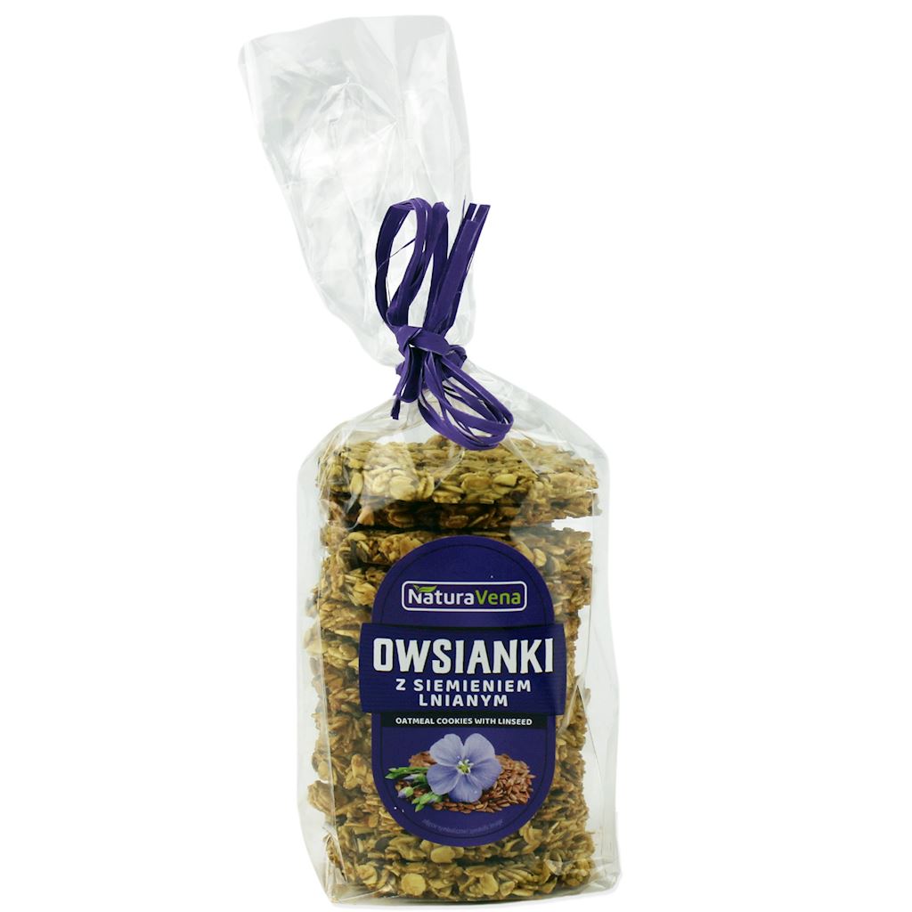 Ciastka owsianki z siemieniem lnianym 175 g
