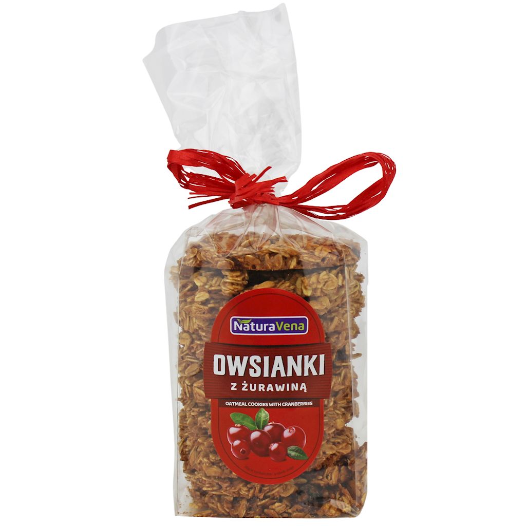 Ciastka owsianki z żurawiną 175 g