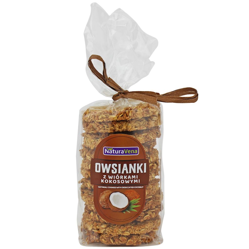Ciastka owsianki z wiórkami kokosowymi 175 g