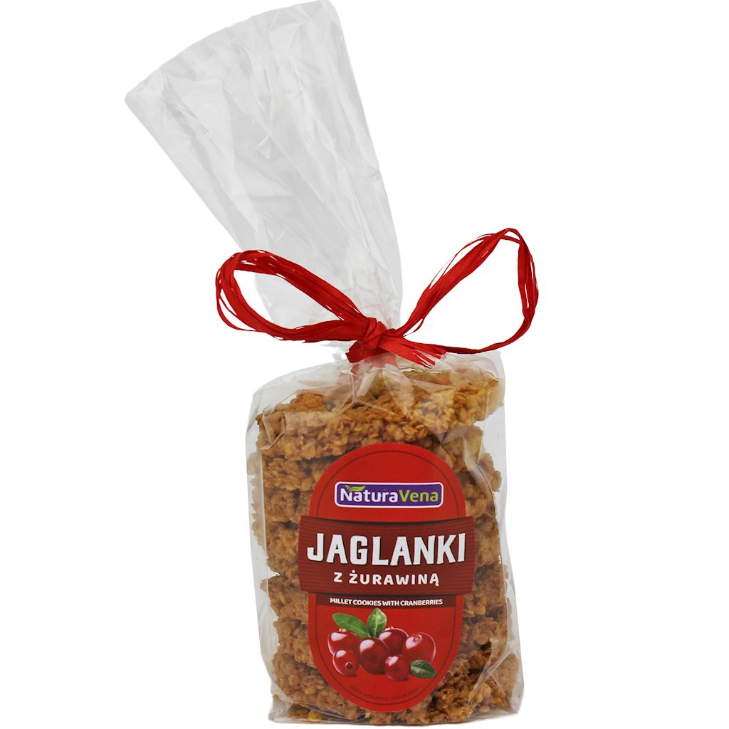 Ciastka jaglanki z żurawiną 175 g