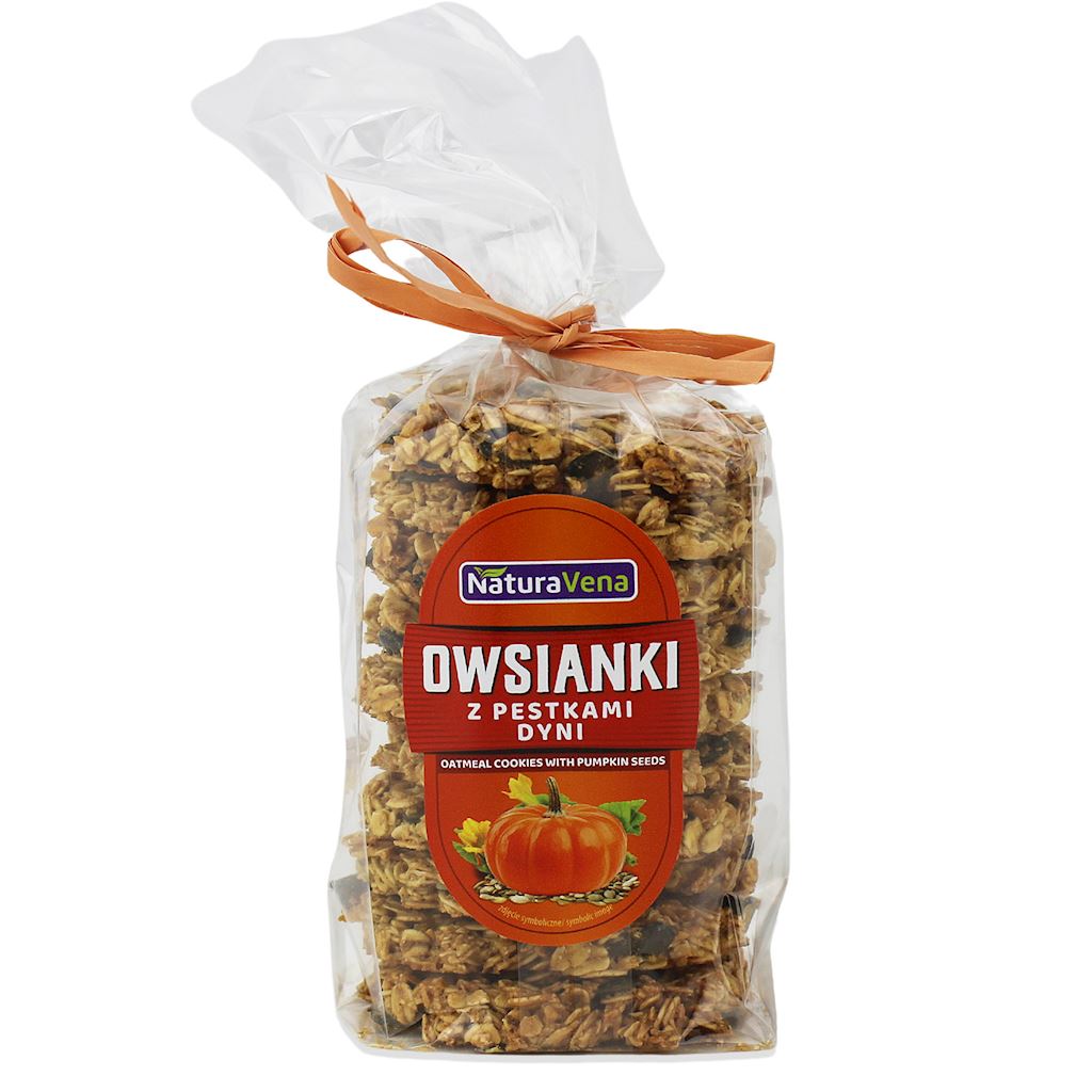 Ciastka owsianki z pestkami dyni 175 g