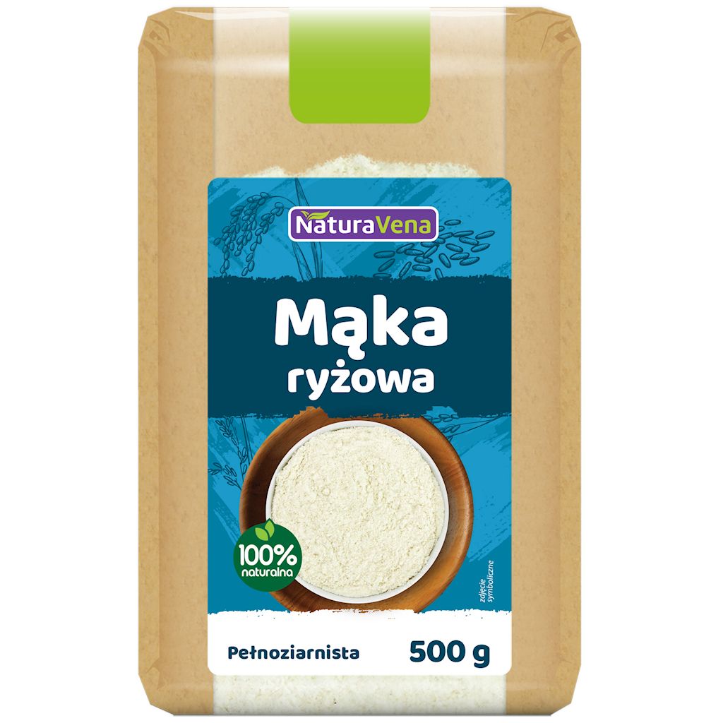 Mąka ryżowa pełnoziarnista bezglutenowa 500 g