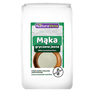 MĄKA GRYCZANA JASNA BEZGLUTENOWA 500 g - NATURAVENA