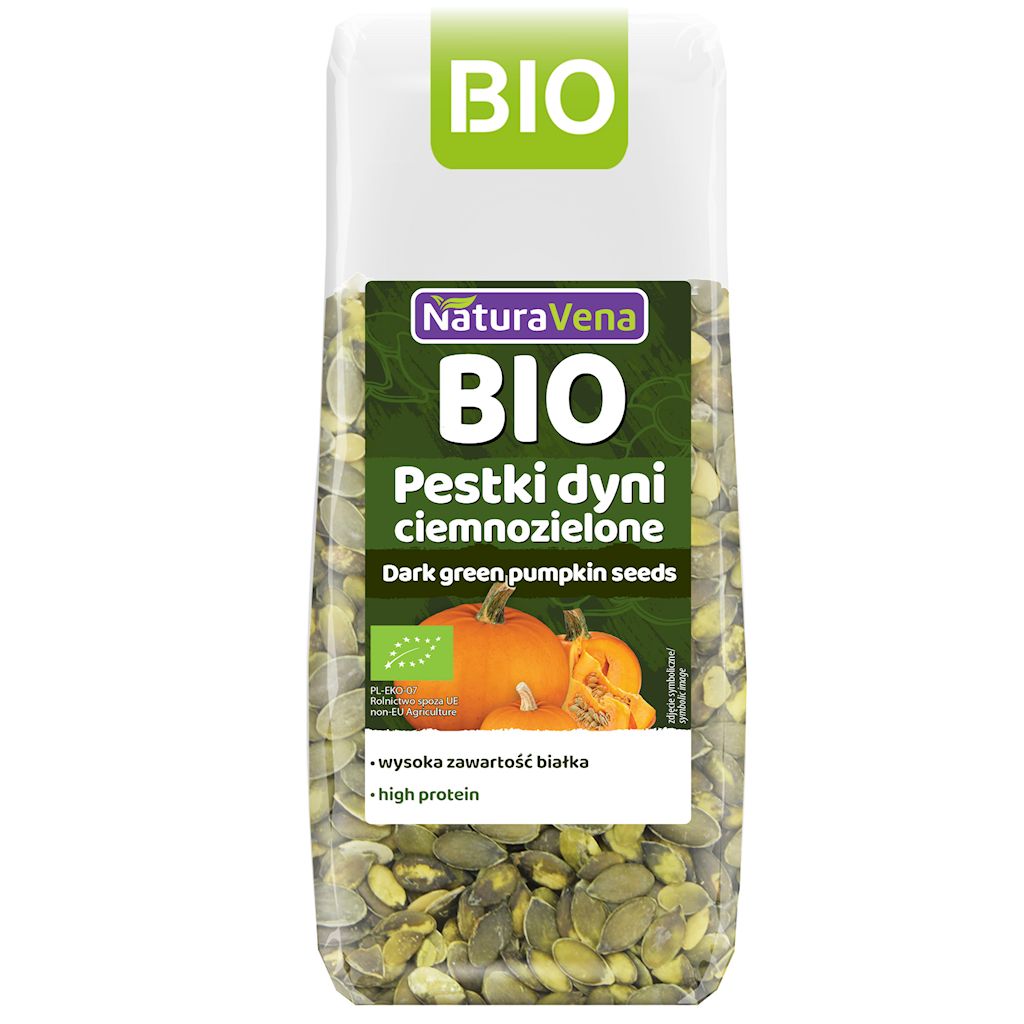 Pestki dyni ciemnozielone bio 150 g
