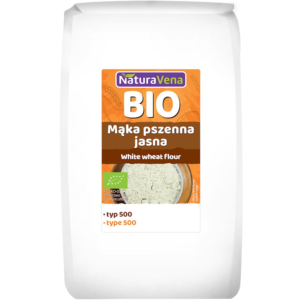 Mąka pszenna jasna typ 500 bio 1 kg