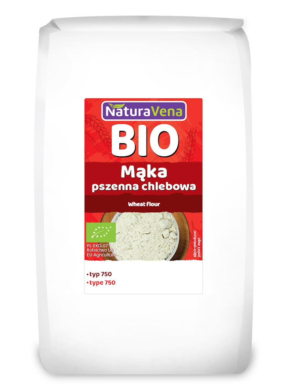 Mąka pszenna chlebowa typ 750 bio 1 kg